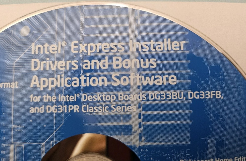 Intel Express Installer Driver CD - DG33BU, DG33FB DG31PR With BONUS Software