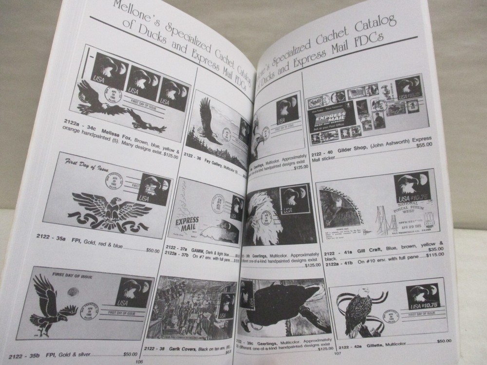 Mellone's Specialized Cachet Catalog of Ducks & Express Mail First Day Covers