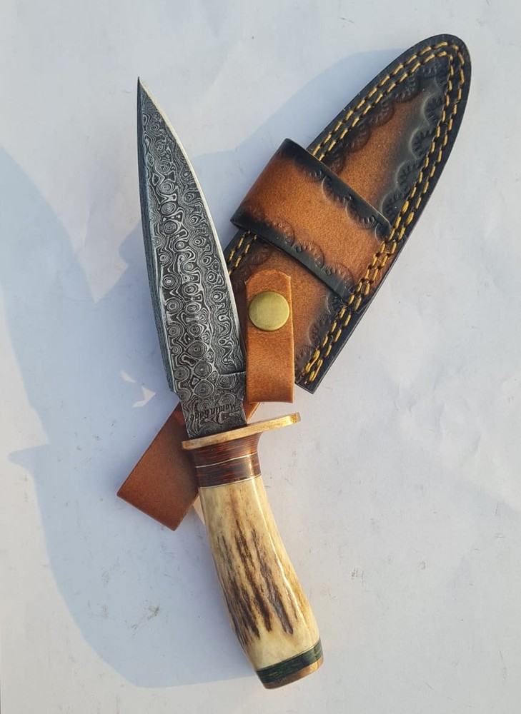 custom handmade fixed blade hunting knife