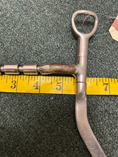 Myler Flat Shank 3 Barrels/Rollers Bit 5.5"