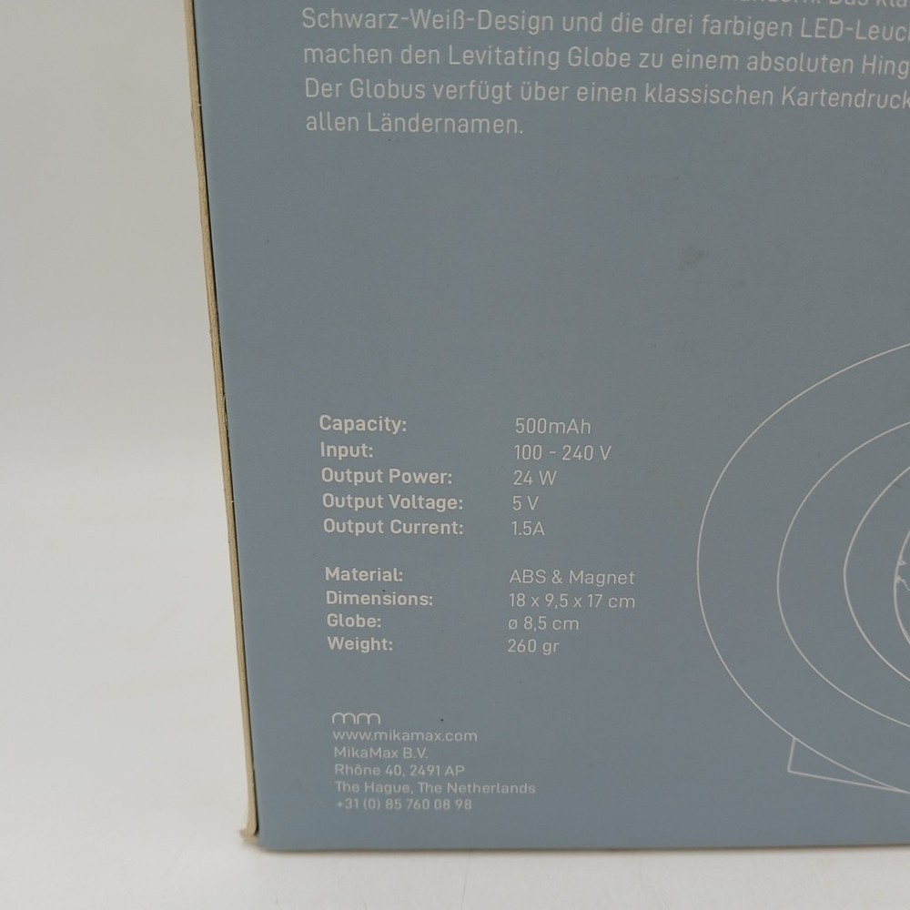 Magnetic Levitation Floating World Map Globe with C Shape Base, Floating Globe