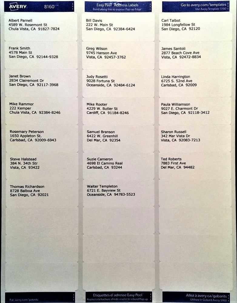 Print labels! PC Software prints mailing labels, envelopes. Mass mail, contacts.