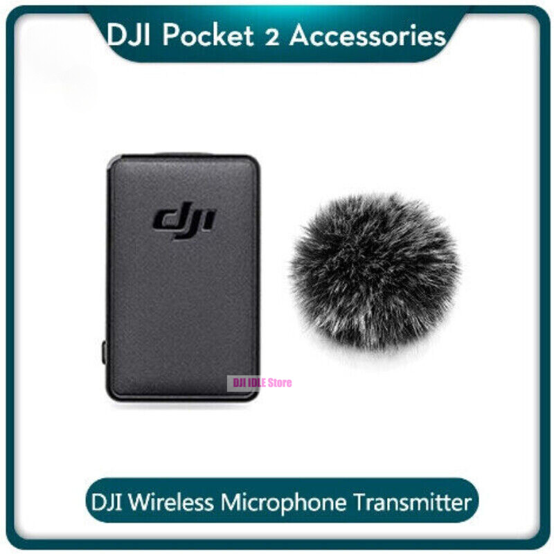 Original DJI Pocket 2 Wireless Microphone Transmitter with Windscreen (2.4GHz)