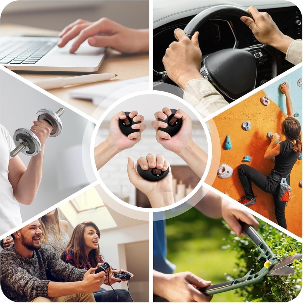 Hand grip trainer, rechargeable digital grip trainer
