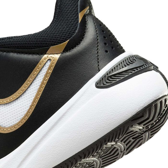 NEW Nike Team Hustle D11 Low Black Metallic Gold SIZE 11C *DV8994-004*