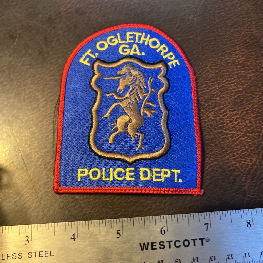 Vintage Defunct Obsolete Police Dept. Patch Ft. Oglethorpe Georgia
