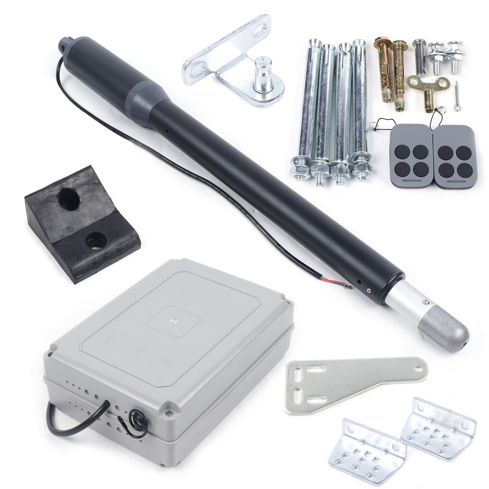 Automatic Gate Opener Single Swing Gate Opener Kit W/ Remote Control 110V 325lbs