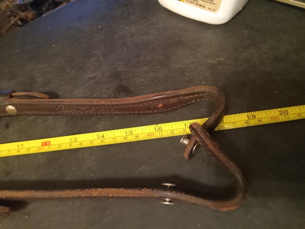used leather headstall sliding ear Billy Cook