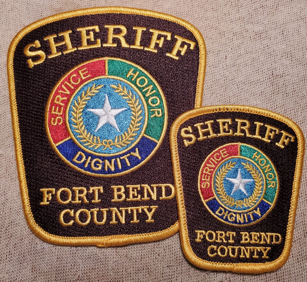 TX Fort Bend County Texas Sheriff Constable Shoulder Patch Set
