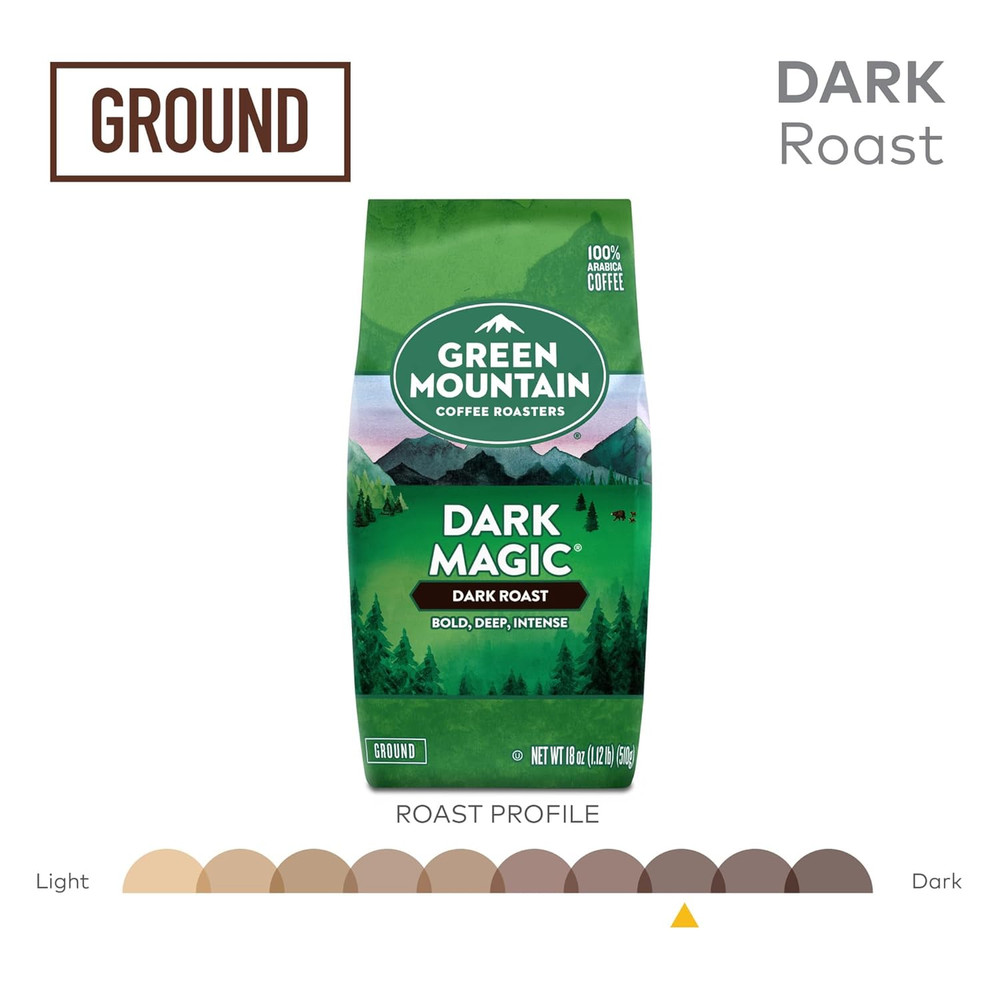 Dark Magic, Ground Coffee, Bagged 18 Oz