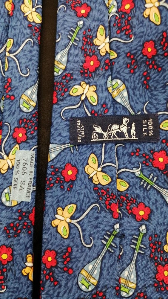 Hermes Blue Tie