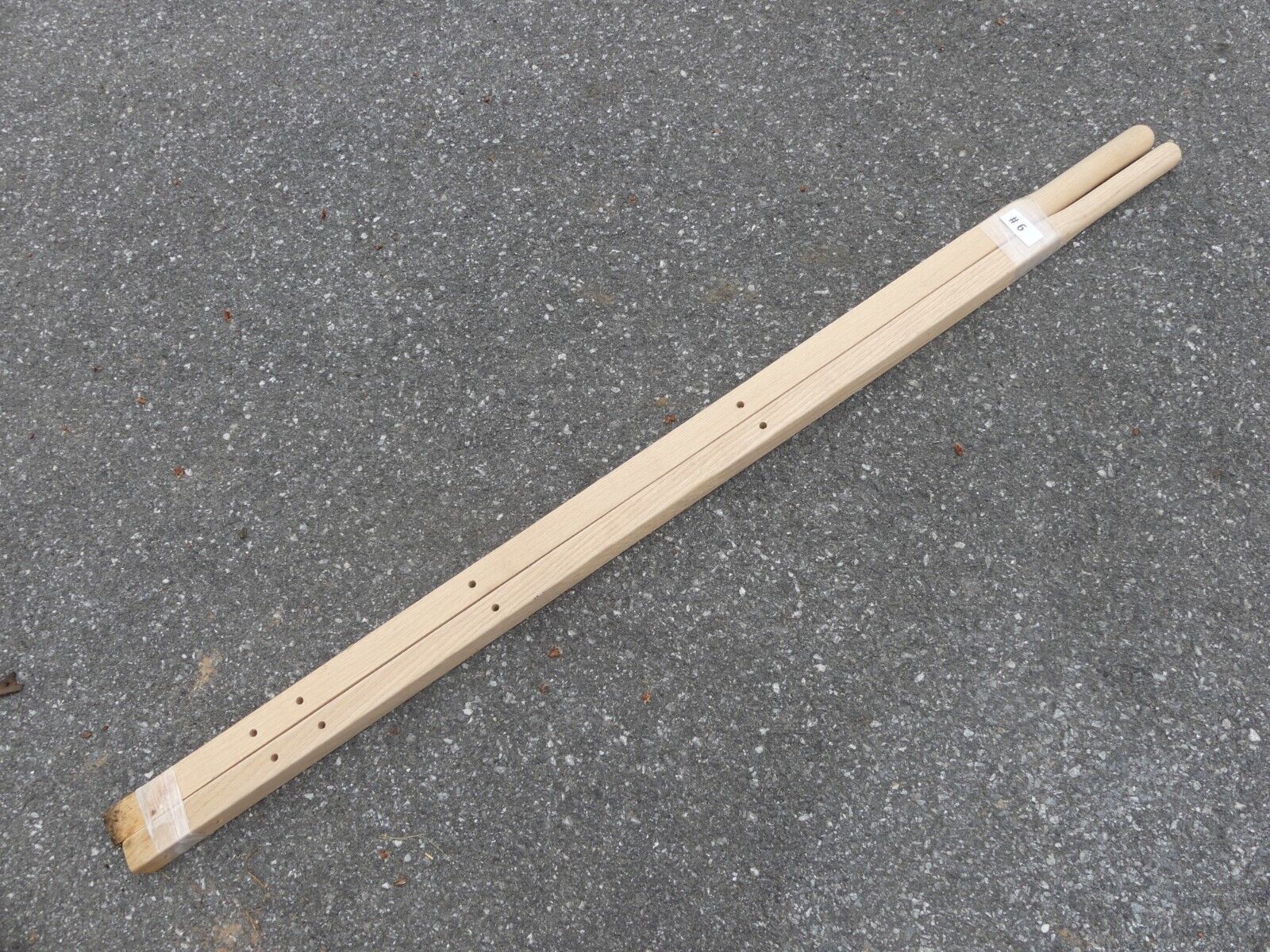 Natural Red Oak Wood Wheelbarrow Handles - 60" x 1½ x  1¾" *FACTORY SECONDS*