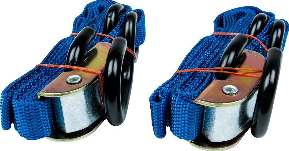 WPS 1" Soft Tye Tie Downs Pair Blue 29-1007