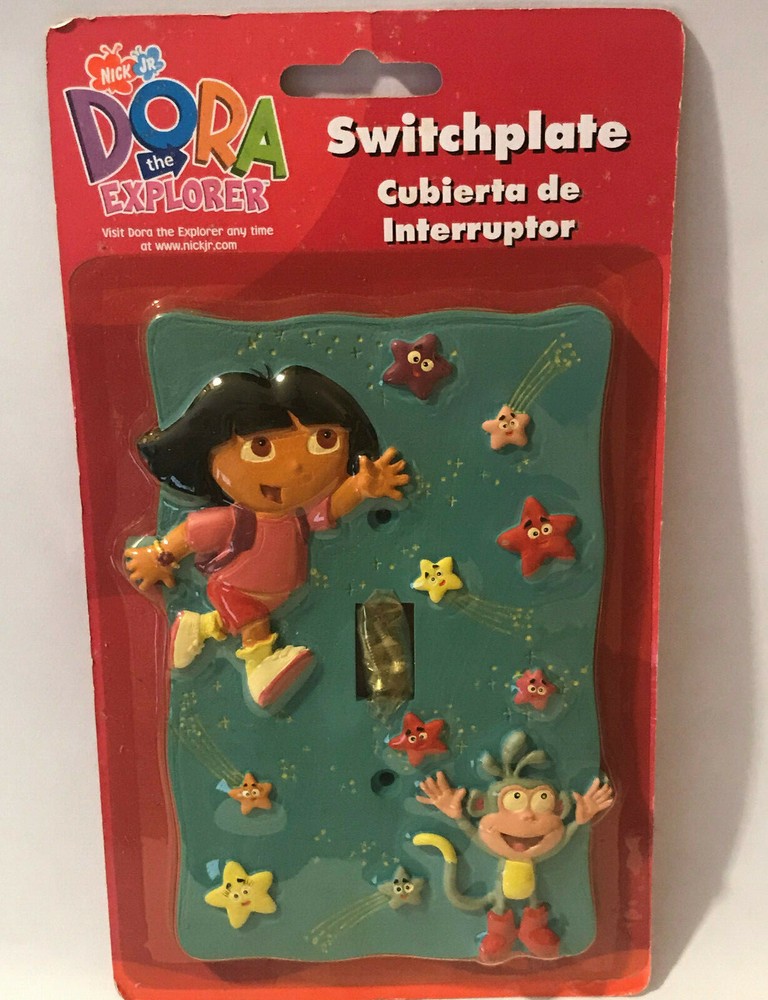 Nick Jr. Dora the Explorer & Monkey Single Light Switch Plate Switchplate Cover