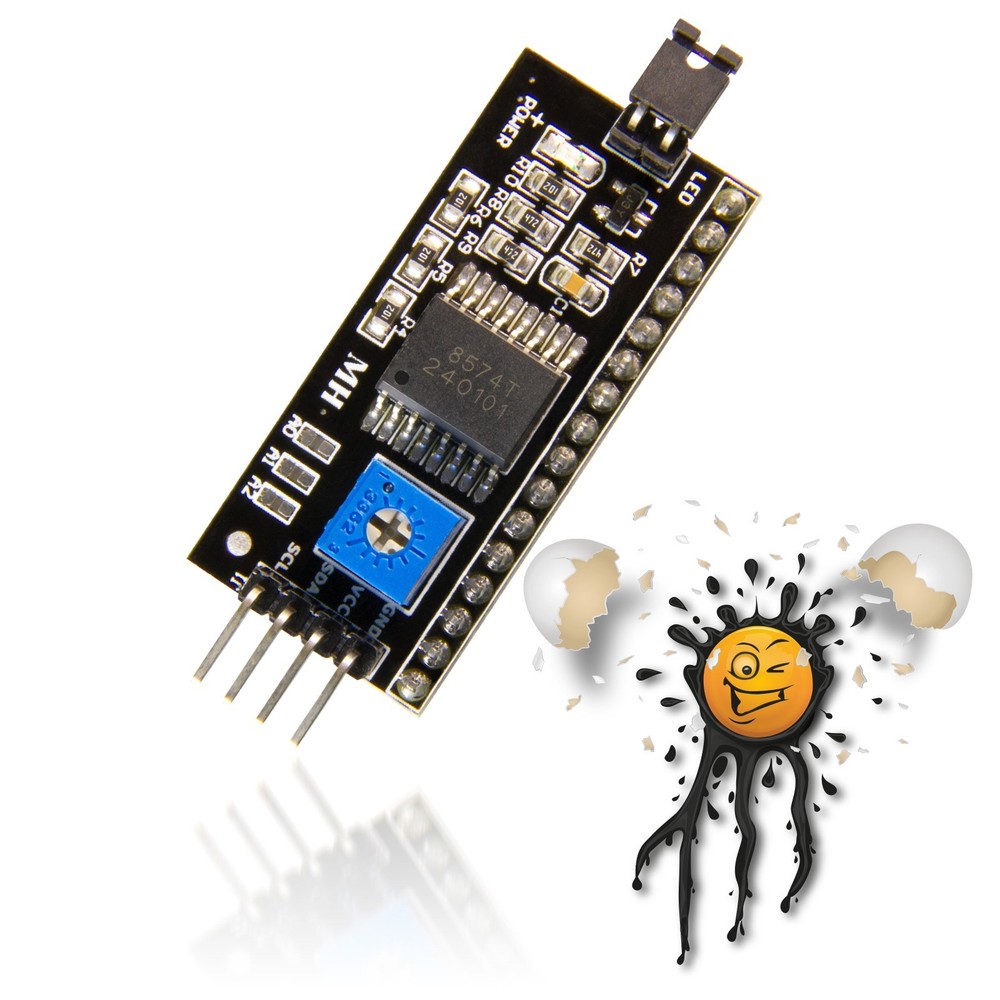 LCD Serial Interface Adapter PCF8574 IIC I2C 5V Display Adapter LCD1602 2004