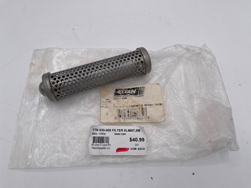 New, Titan 930-005 Filter Element, 5M