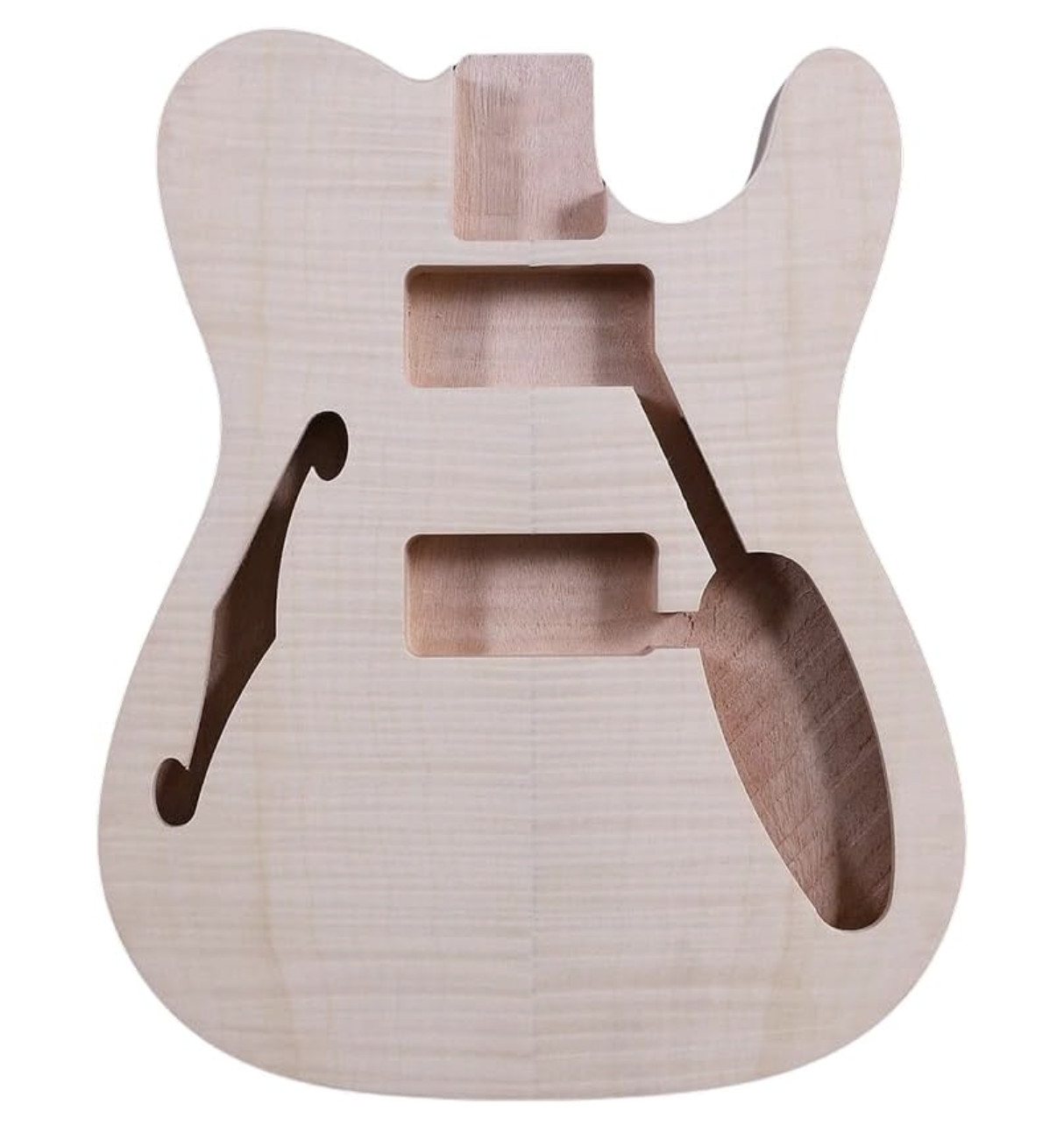 HH Mahogany Wood Guitar Body with Tiger Maple Top Fit Telecaster Tele