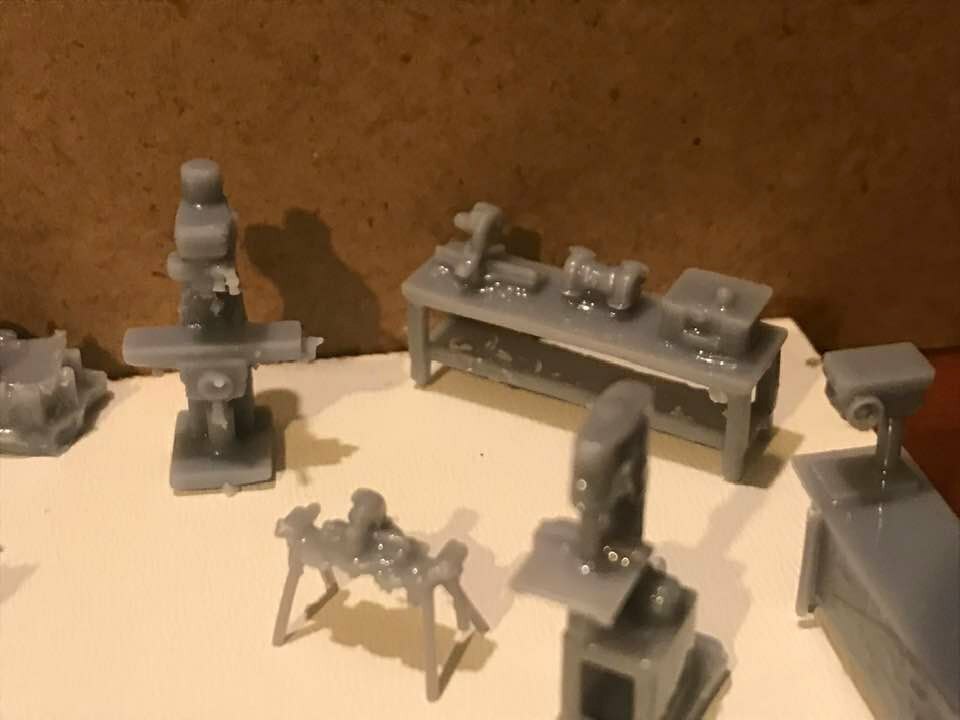 Ho 1/87 Scale Workshop Machinery Big Set