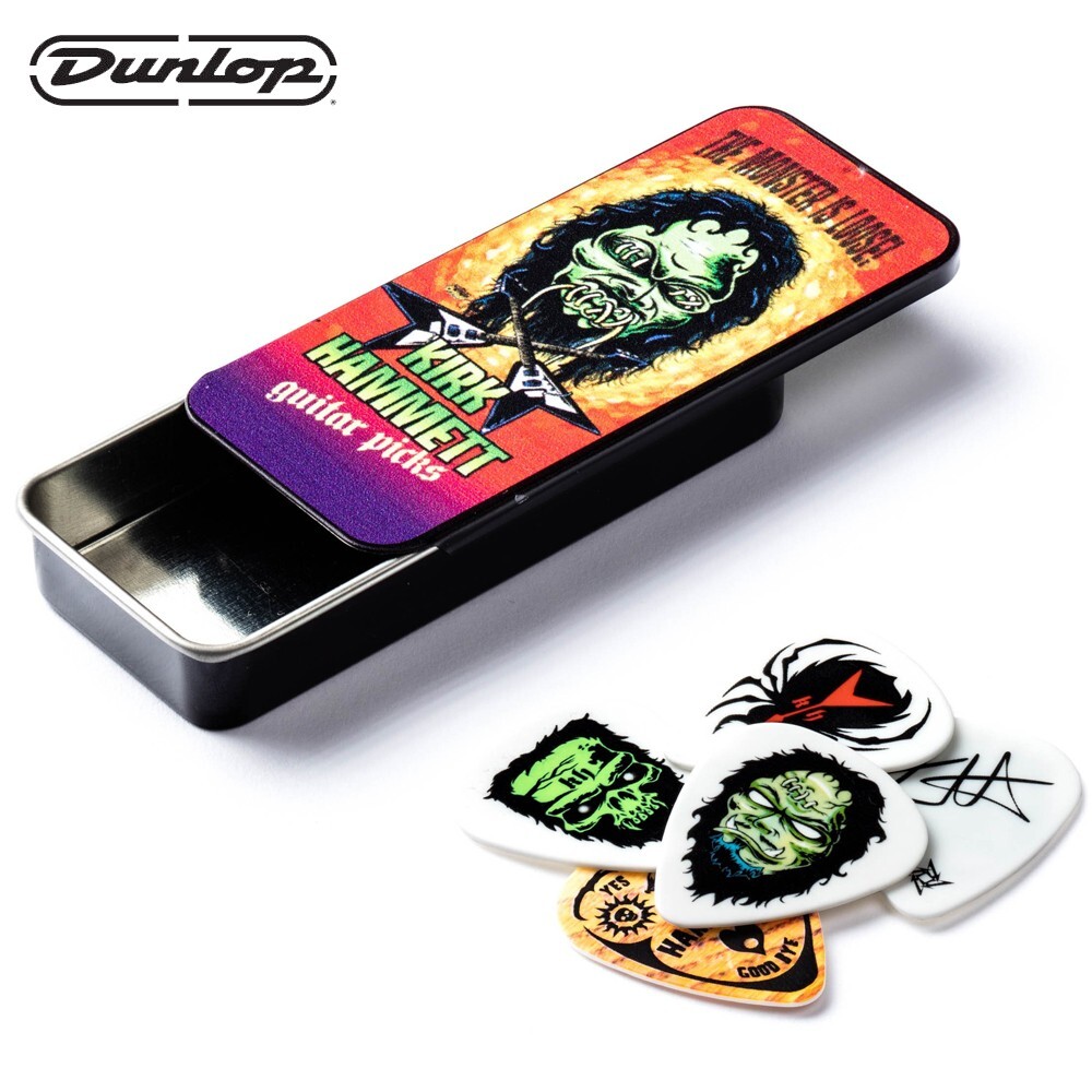 6-PACK Dunlop KH01T088 Kirk Hammet Monster Guitar Picks With Tin