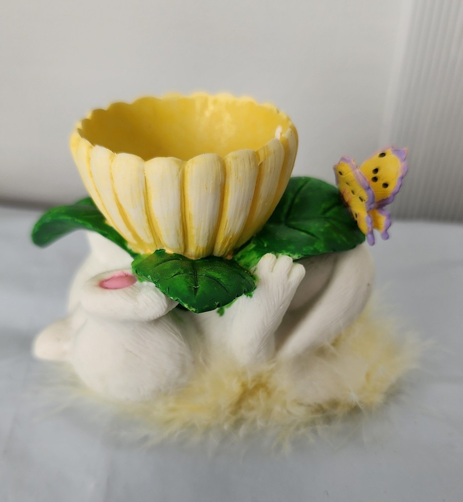 Cracker Barrel - Easter Egg Holder Bunny Collection Yellow
