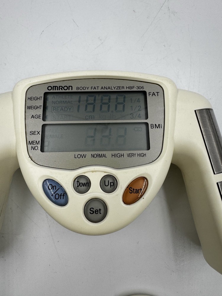 OMRON HBF-306 Body Fat Analyzer Handheld Machine