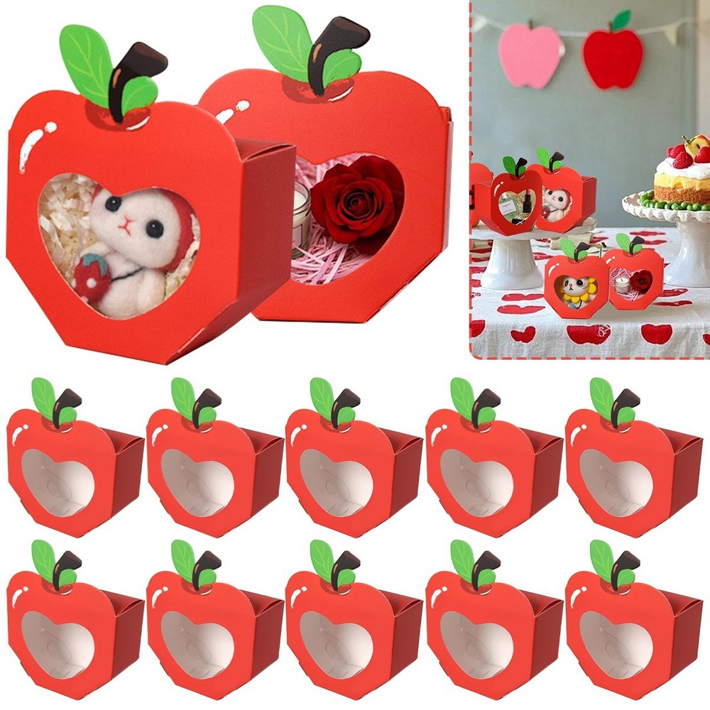 20 Pcs Apple Shaped Gift Boxes