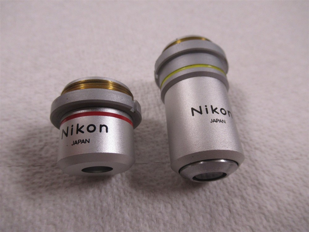 Nikon SC Microscope 10x and 4x Objective Lenses 160mm