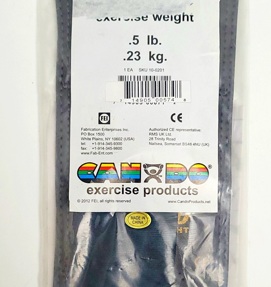 CanDo The Cuff .5 lb Adjustable Exercise Training Ankle Weight Cardio Therapy