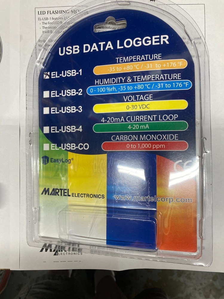 EL-USB-1  Temperature Data Logger used in box