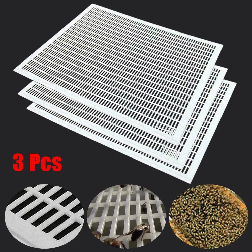 3Pcs 10 Frame Queen Bee Excluder Trapping Net Grid Separate Queen Bees Board