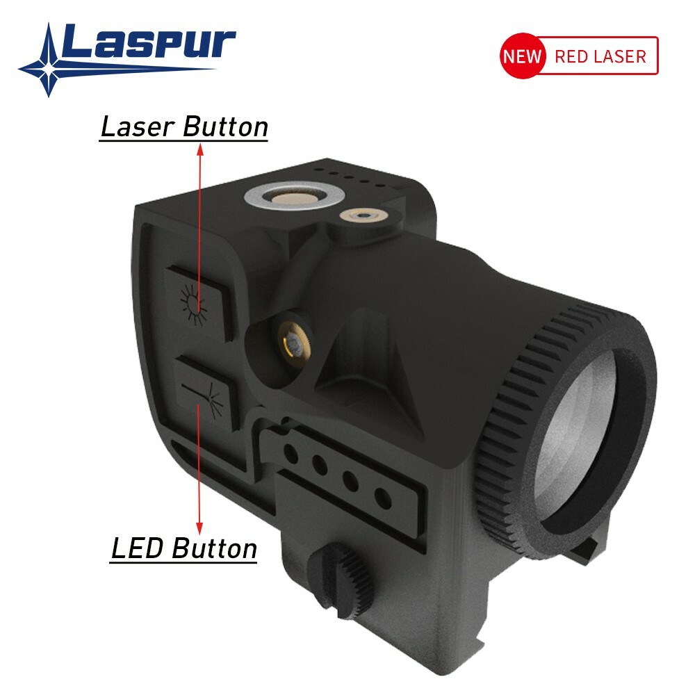 LASPUR Sub Compact Red Laser Sight Light Combo rechargeable battery