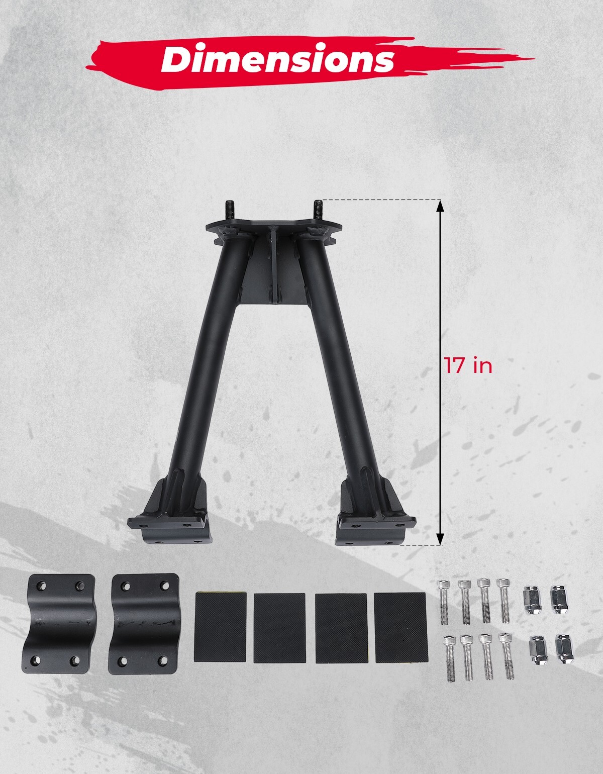 UTV Tire Carrier Mount Rack Holder Bracket for Polaris RZR XP 900 1000 570 800