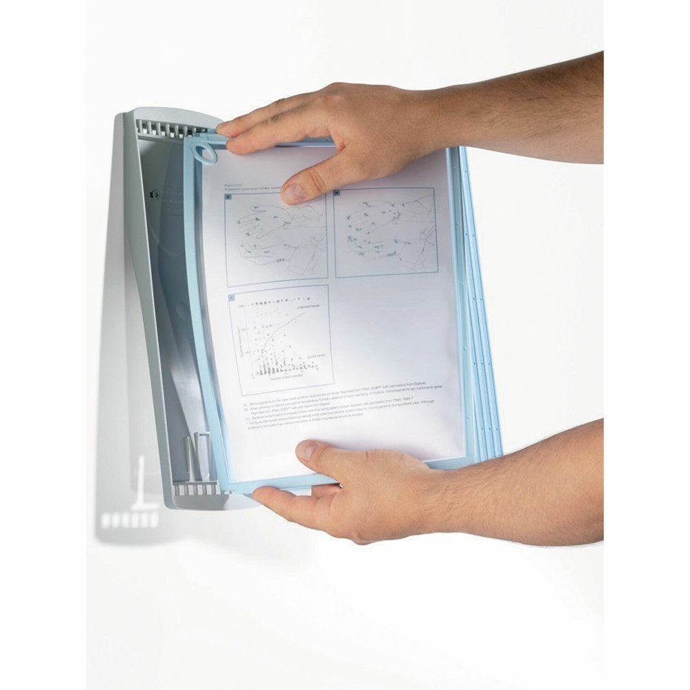 NEW Durable Bact-O-Clean Antimicrobial Wall Mounted 10 panel Ref System Sherpa