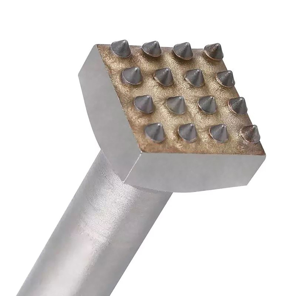 Durable SDS PLUS Carbide Tipped 16Teeth Bush Hammer Chisel Bit For Cement Stone