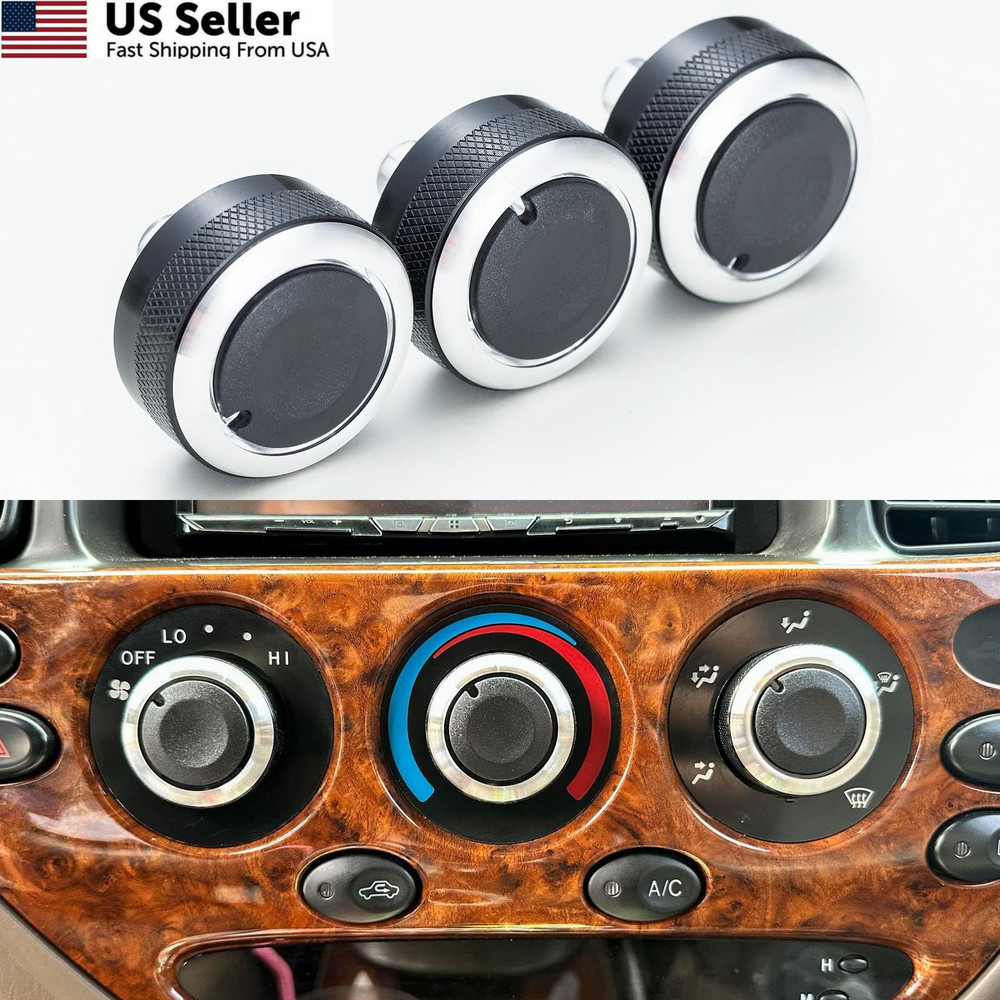 TOPINSTALL Custom 3PCS AC Climate Control Switch Knobs Compatible with...