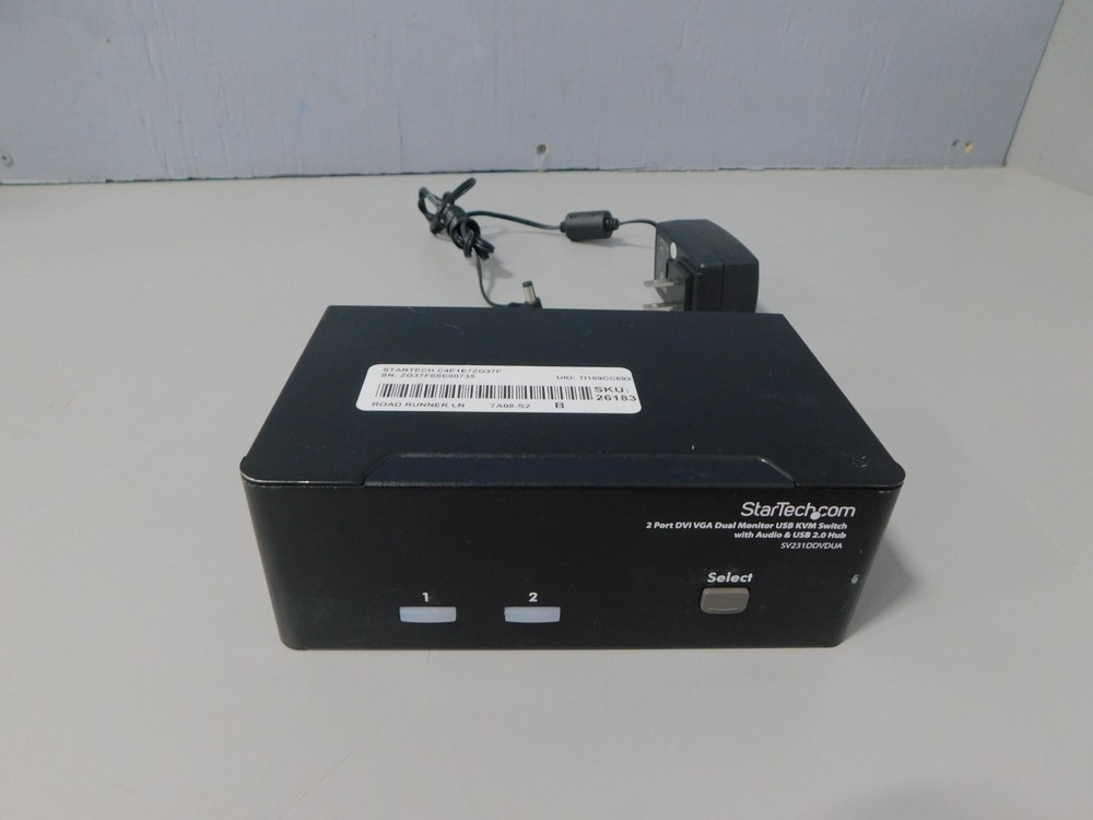 StarTech.com SV231DDVDUA 2-Ports External KVM Switch