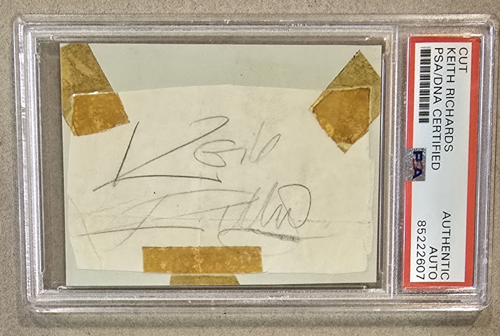KEITH RICHARDS Signed Cut Auto PSA PSA/DNA Authentic Autograph TheRolling Stones