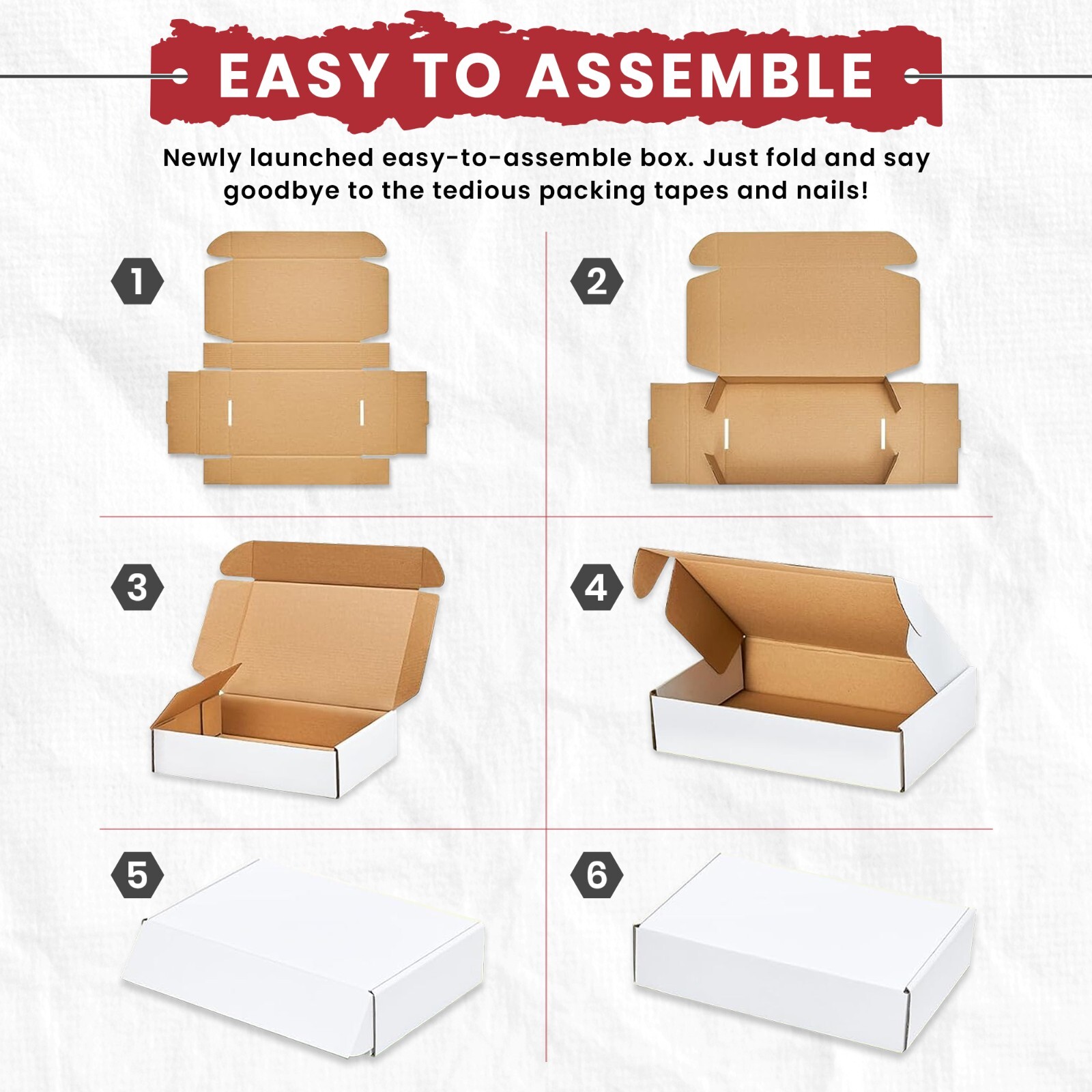White Corrugated Shipping Mailer Packing Box Boxes 6x4x2 6x4x3 6x4x4 50 100 200