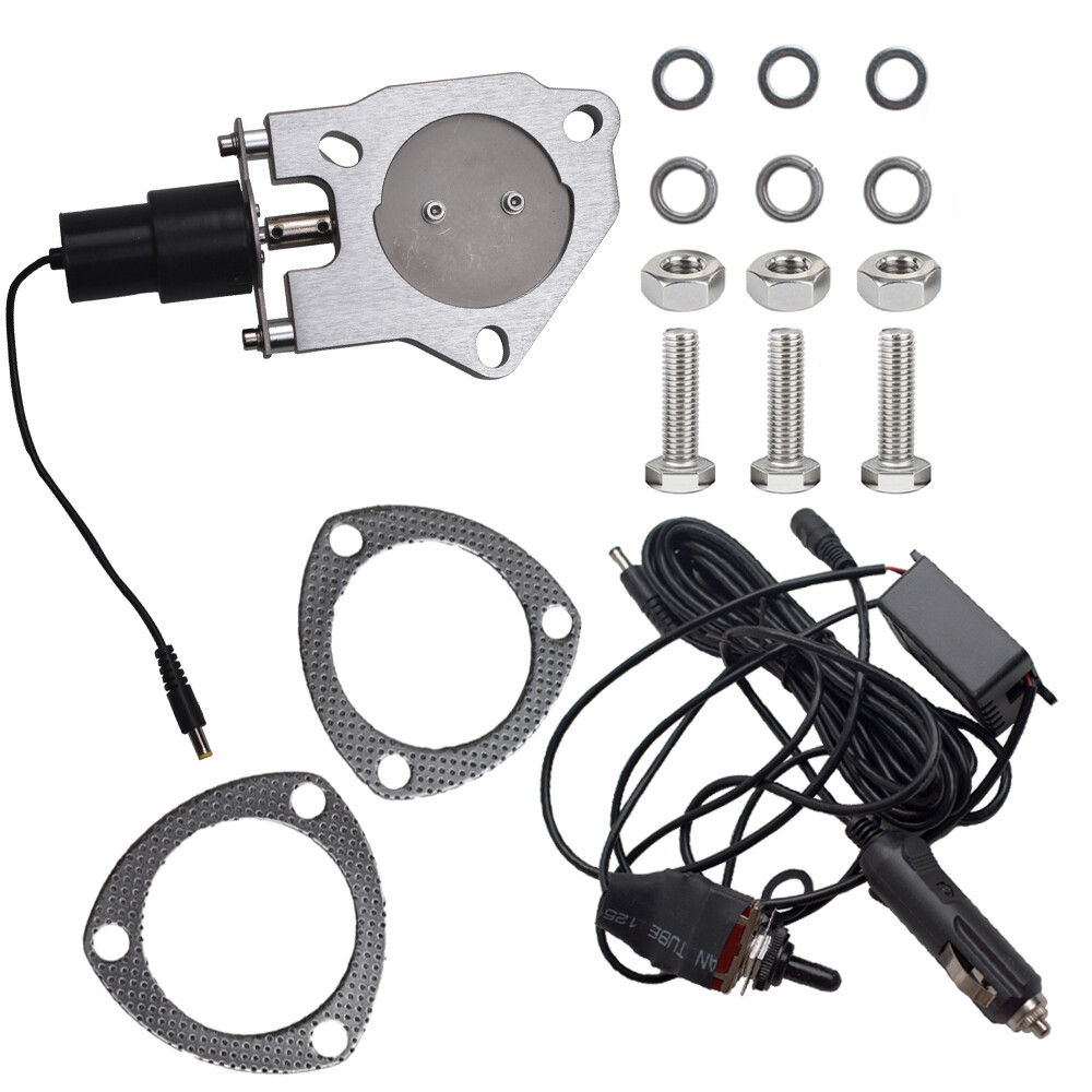 3inch Electric Exhaust Y-Pipe Valve Control Motor with Manual Switch Kit