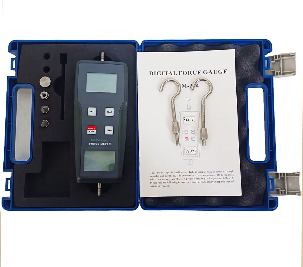 Digital Push Pull Force Gauges Force Meter With External Sensor ±100kgf ±980N