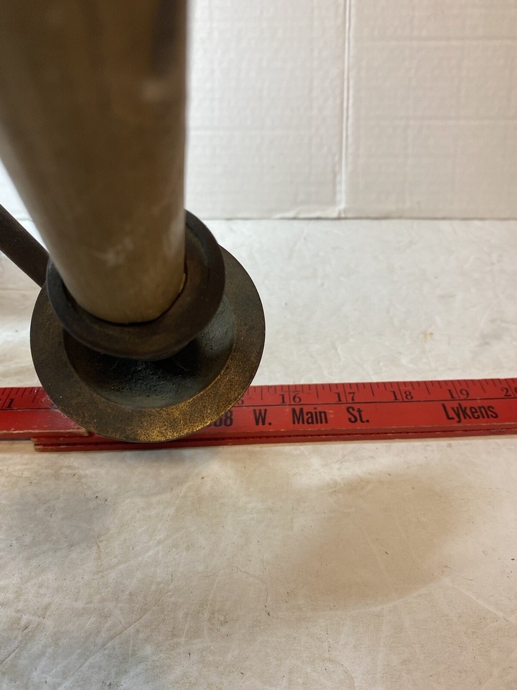 Antique Pair Brass Wall Hanging 3 Socket Light Sconces