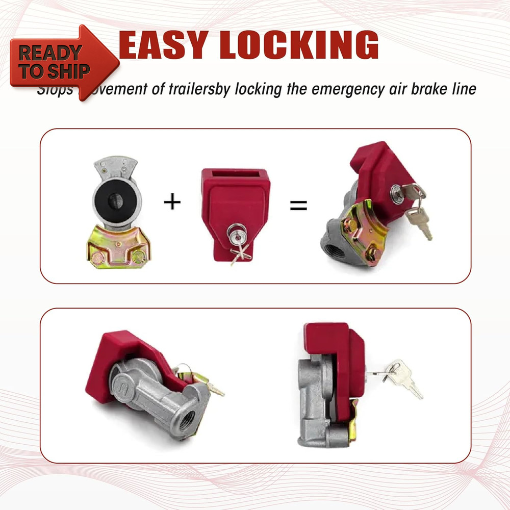 Plastic, Glad Hand Lock, 1 Pack