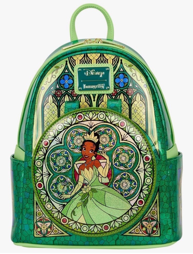 Loungefly Disney Princess Stained Glass Collection Tiana Mini Backpack New