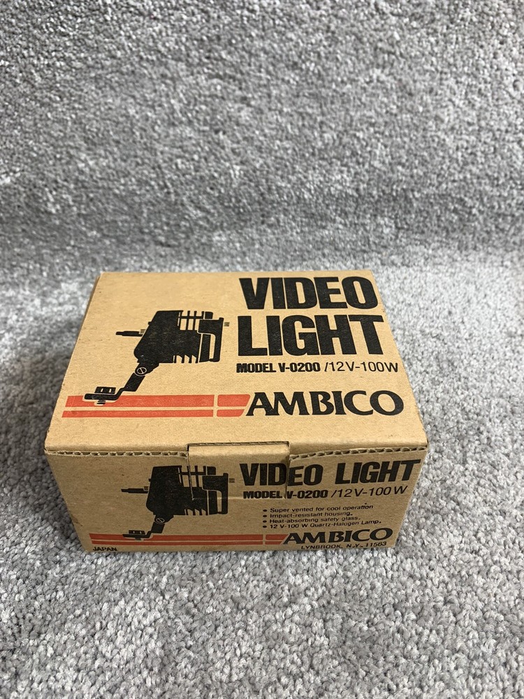 ambico video light model v-0200/12v-100W