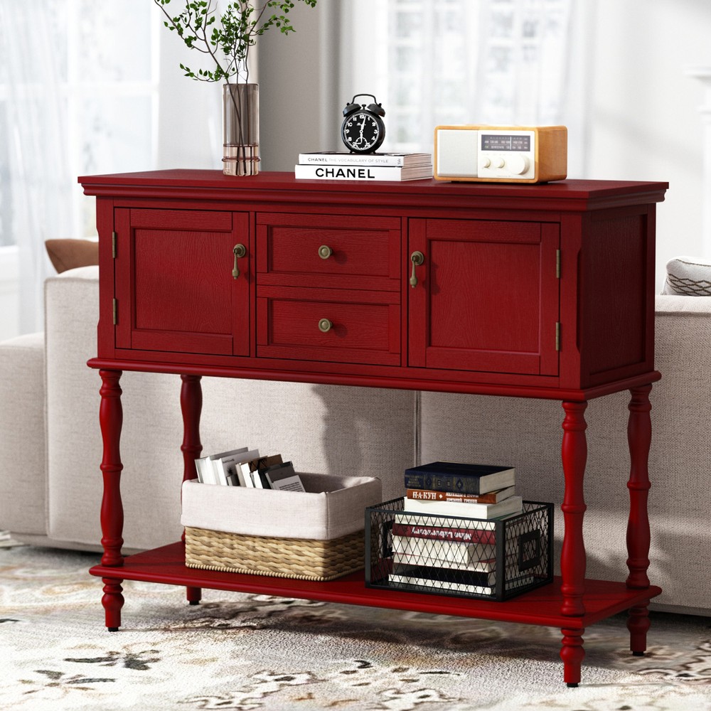 Kitchen Sideboard Storage Dining Buffet Cabinet Console Table with Shelf&Drawers