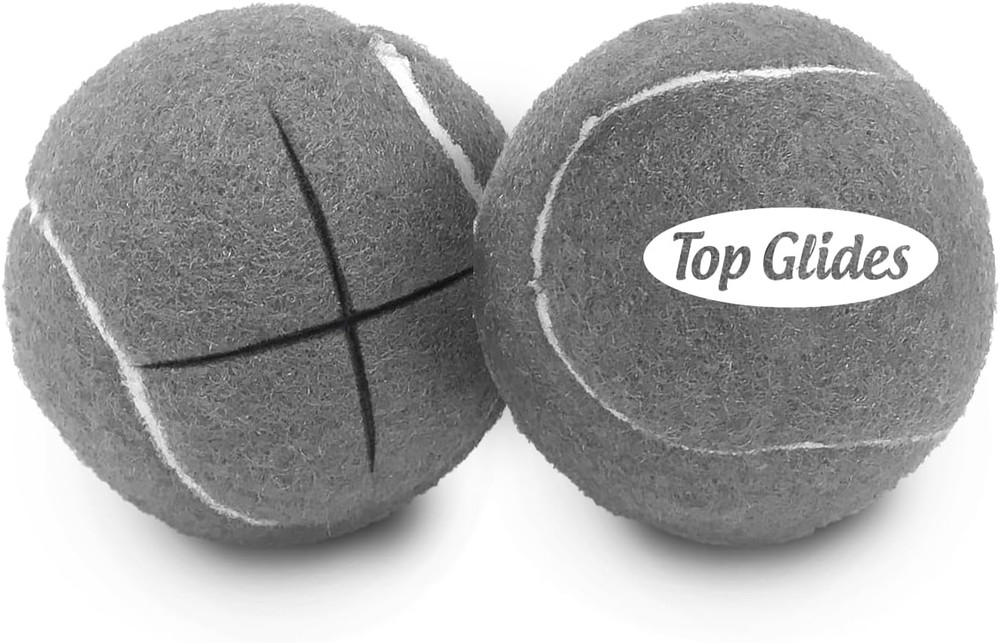 Precut Walker Tennis Ball Glides (Gray)