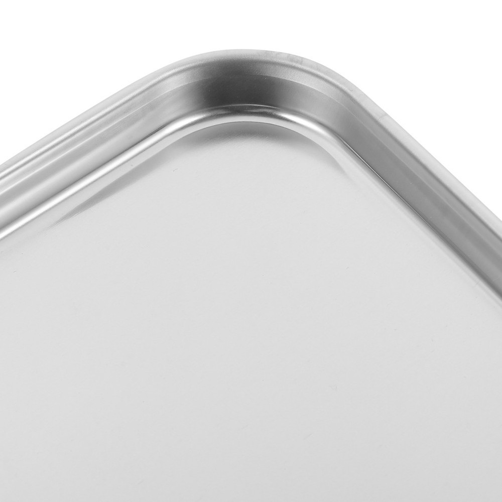 1Pc Large Stainless Steel Baking Tray Rectangular Baking Tray for Restaurant UK