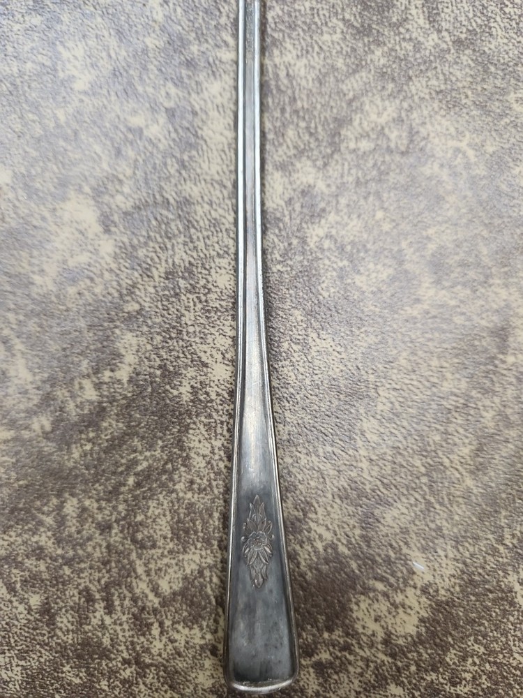 1940 International Silver Camelia Silverplate Floral Teaspoon 7.5"