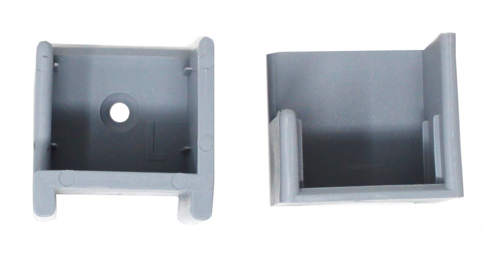 Grey Left & Right Hand Hinge Pontoon Door Stop Kit