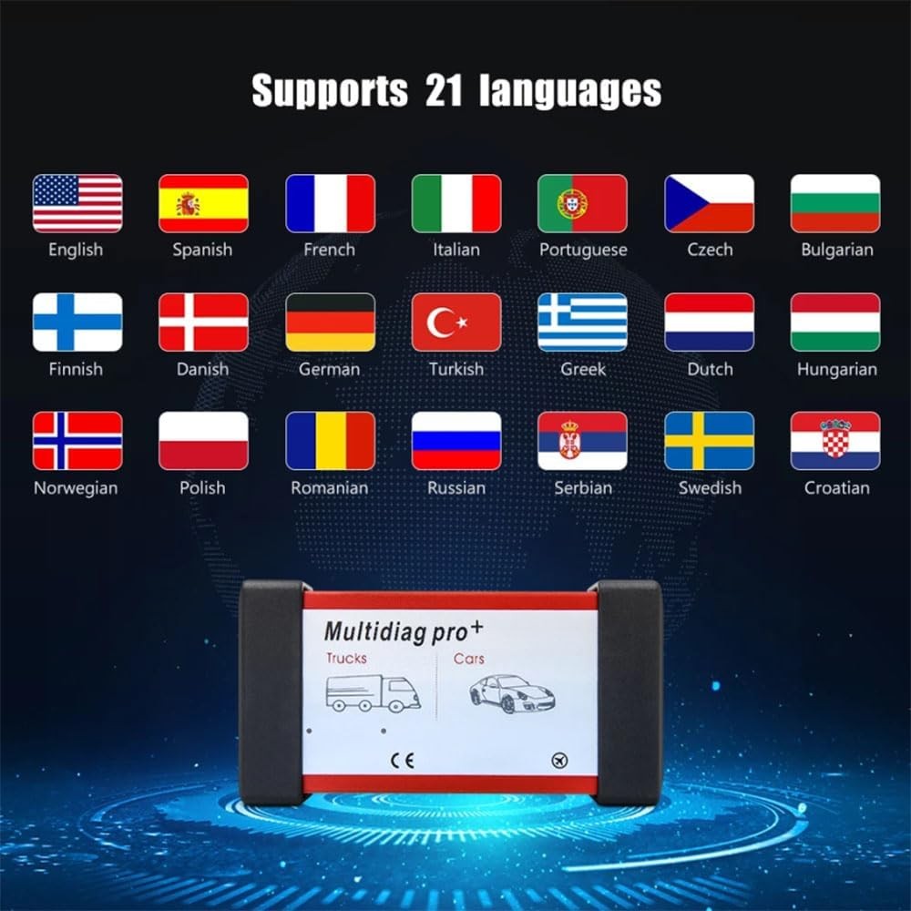 multidiag pro Plus Obd2 Scanner Diagnostic Tool Full System Function Bluetoot...